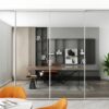 Cửa ngăn phòng khách nhôm hệ slim